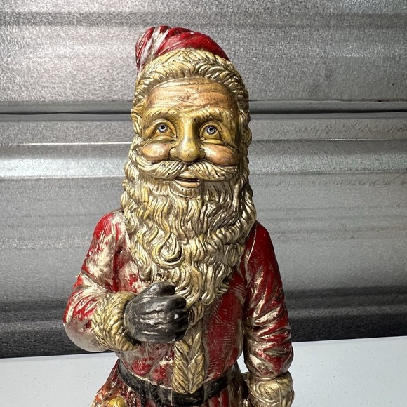 Blow Mold Vintage S.D.I. 1977 Plastic Santa Christmas Ornament Hong Kong - Picture 2 of 3